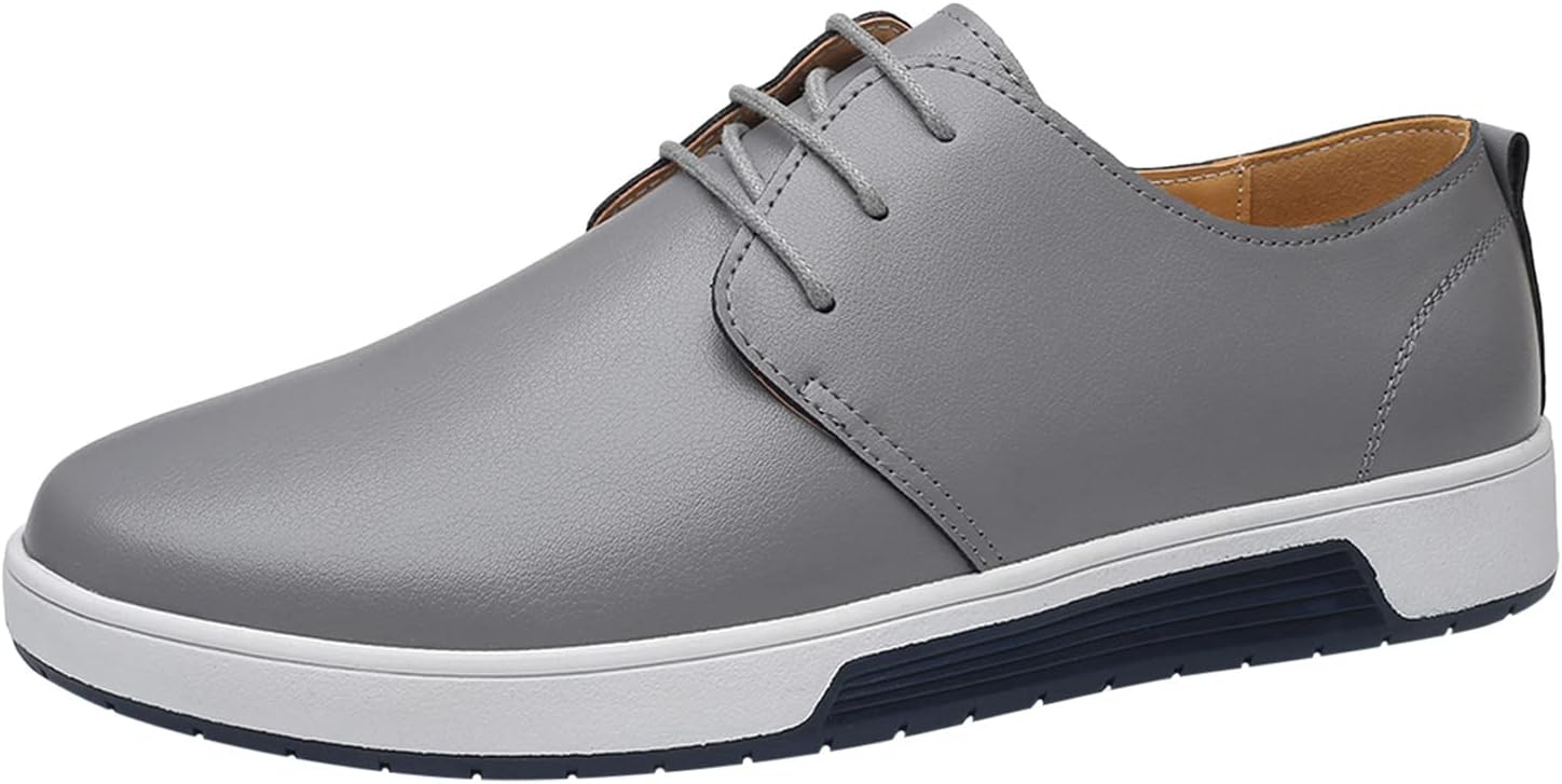 

Мужские летние дышащие удобные деловые туфли на шнуровке на шнуровке, однотонные кожаные туфли, размер 15 (белые, 8.5) Csgrfagr