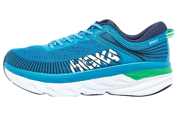 

Кроссовки Bondi 7 мужские низкие сине-зеленые Hoka One One