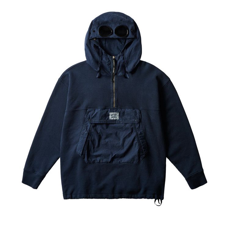 

Толстовка Palace x C.P. Company Fleece Old Goggle Hood, Navy
