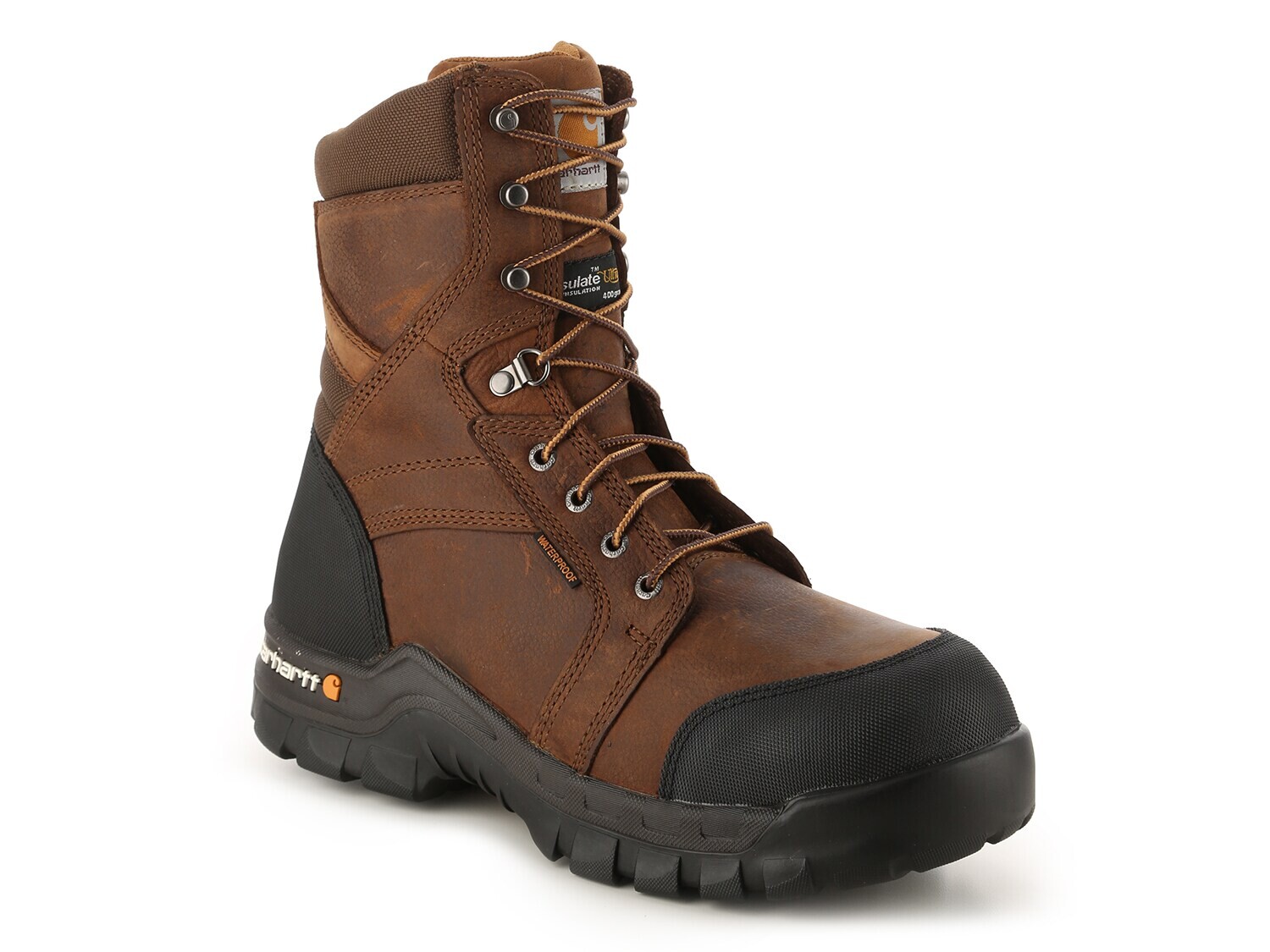 

Ботинки Carhartt из водонепроницаемой кожи повседневные, темно-коричневый