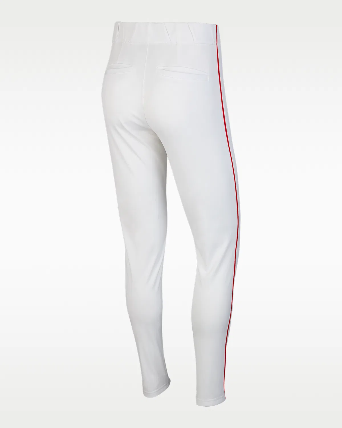 Мужские бейсбольные штаны с кантом Nike Vapor Select, White/University Red/Black — фото 2