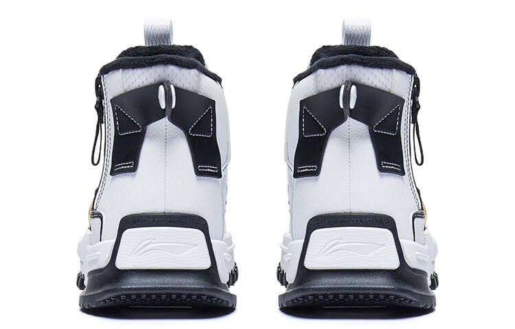 Коллекция Sports Life Kids Скейтбординг Кроссовки GS High-top Standard White / Standard Black - Флис Lining Young, белый — фото 4