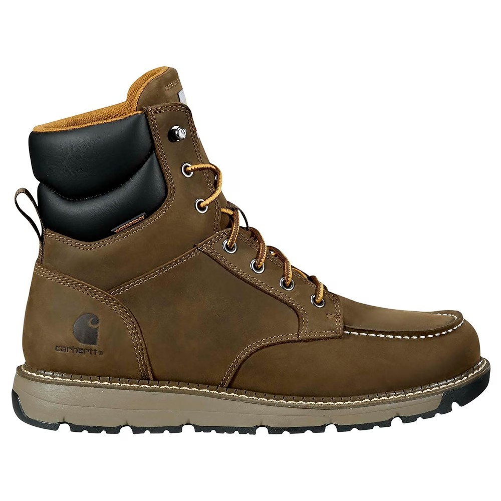 Рабочие ботинки Millbrook высотой 6 дюймов с водонепроницаемым наноноском Carhartt, коричневый — фото 3