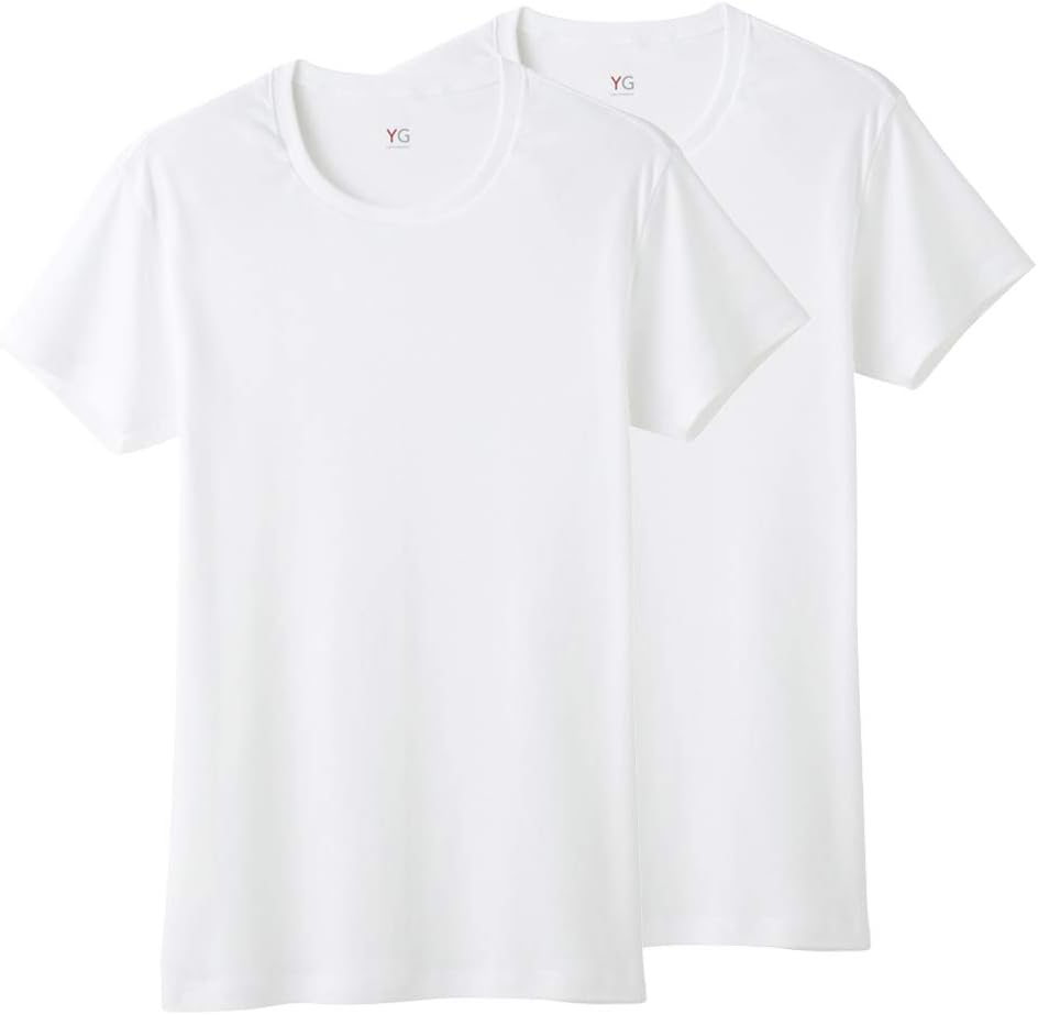 

Мужская футболка с круглым вырезом Gunze YV00132, комплект из 2 штук (YG), белый