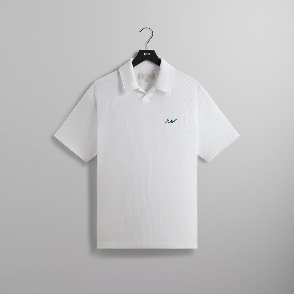 

Рубашка Kith Micro Waffle Drew Polo, белый