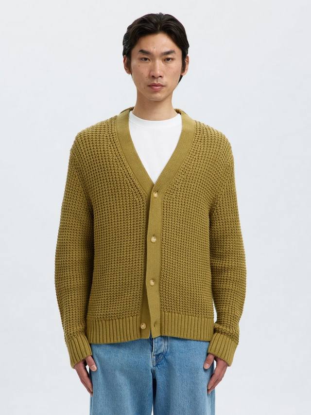 

Органический хлопок длинный кардиган с v-образным вырезом Selected