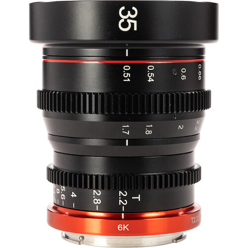 

Кинообъектив Meike 35mm T2.2 Super35 с фиксированным фокусным расстоянием (Canon RF)