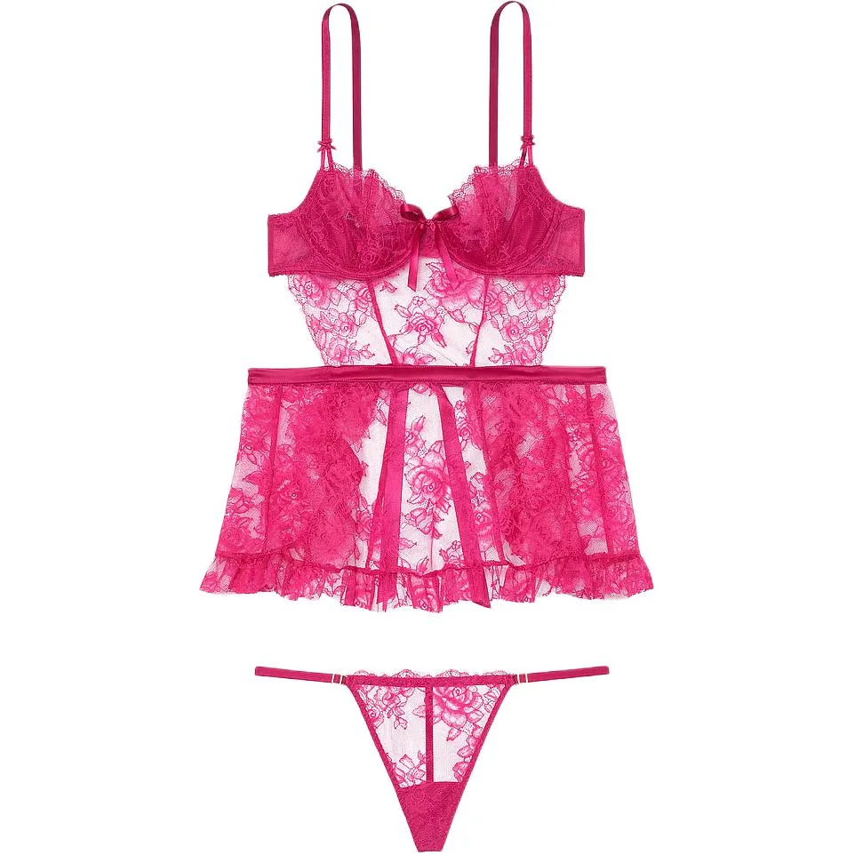Женский комплект нижнего белья Victoria's Secret, Set (Pink)