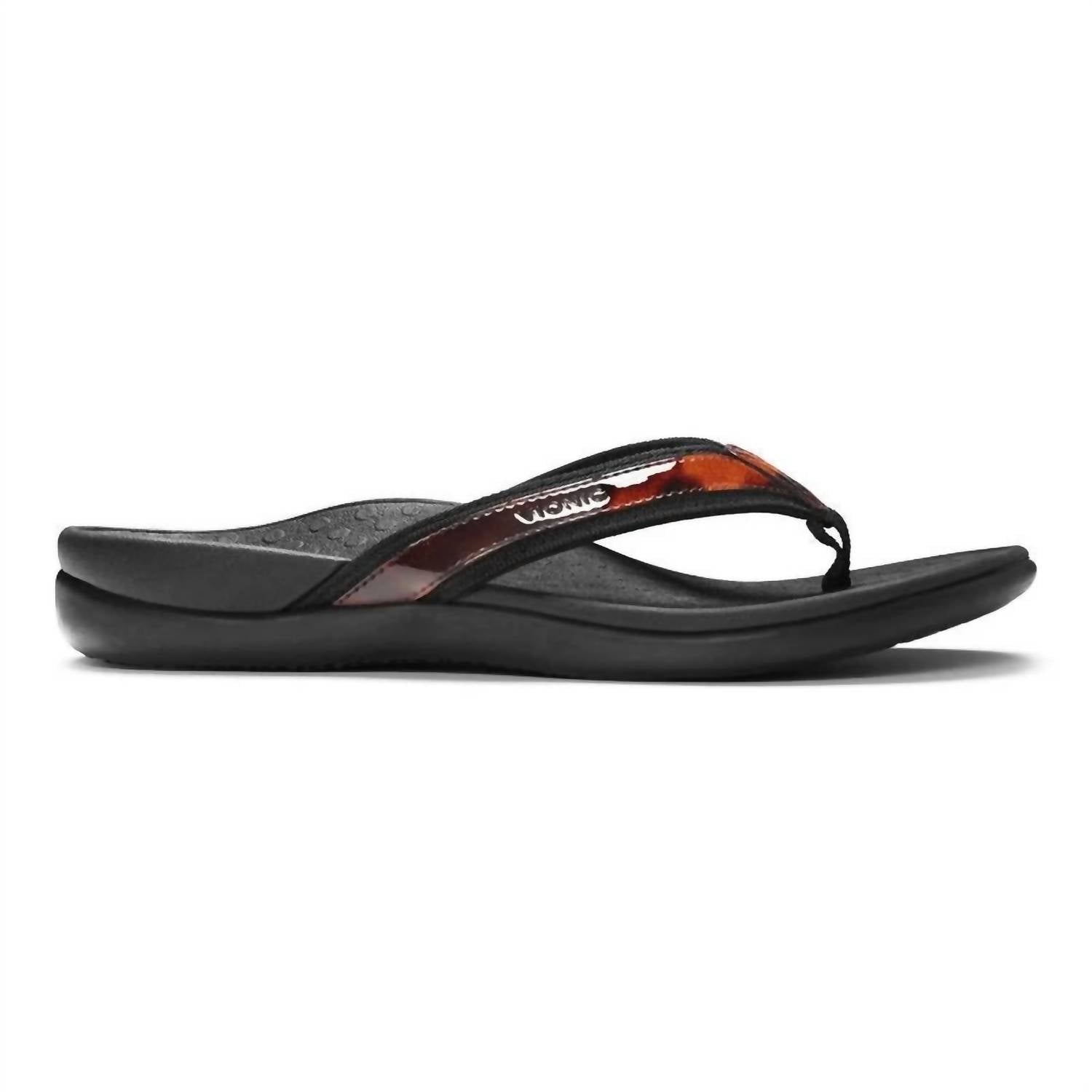Women's Tide Ii Toe Post Sandal In Tortoise Vionic, Tortoise — фото 2
