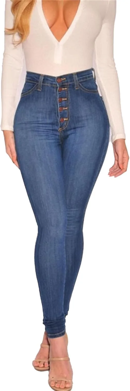 Джинсы для женщин High Waisted с эффектом Tummy Control и Stretch