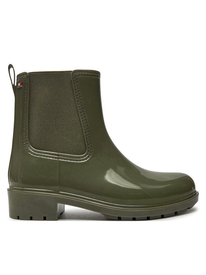 

Водоотталкивающие сапоги Tommy Hilfiger Flag Rainboot, зеленый