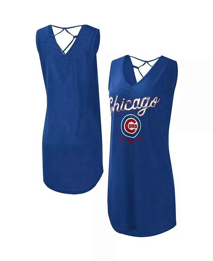 

Женское пляжное пляжное платье с v-образным вырезом Royal Chicago Cubs Game Time Slub G-Iii 4Her By Carl Banks
