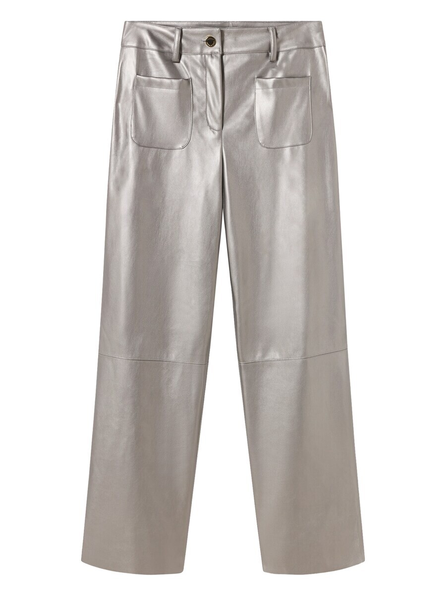 

Кожаные штаны Lola Casademunt Loose fit Pants, серебряный