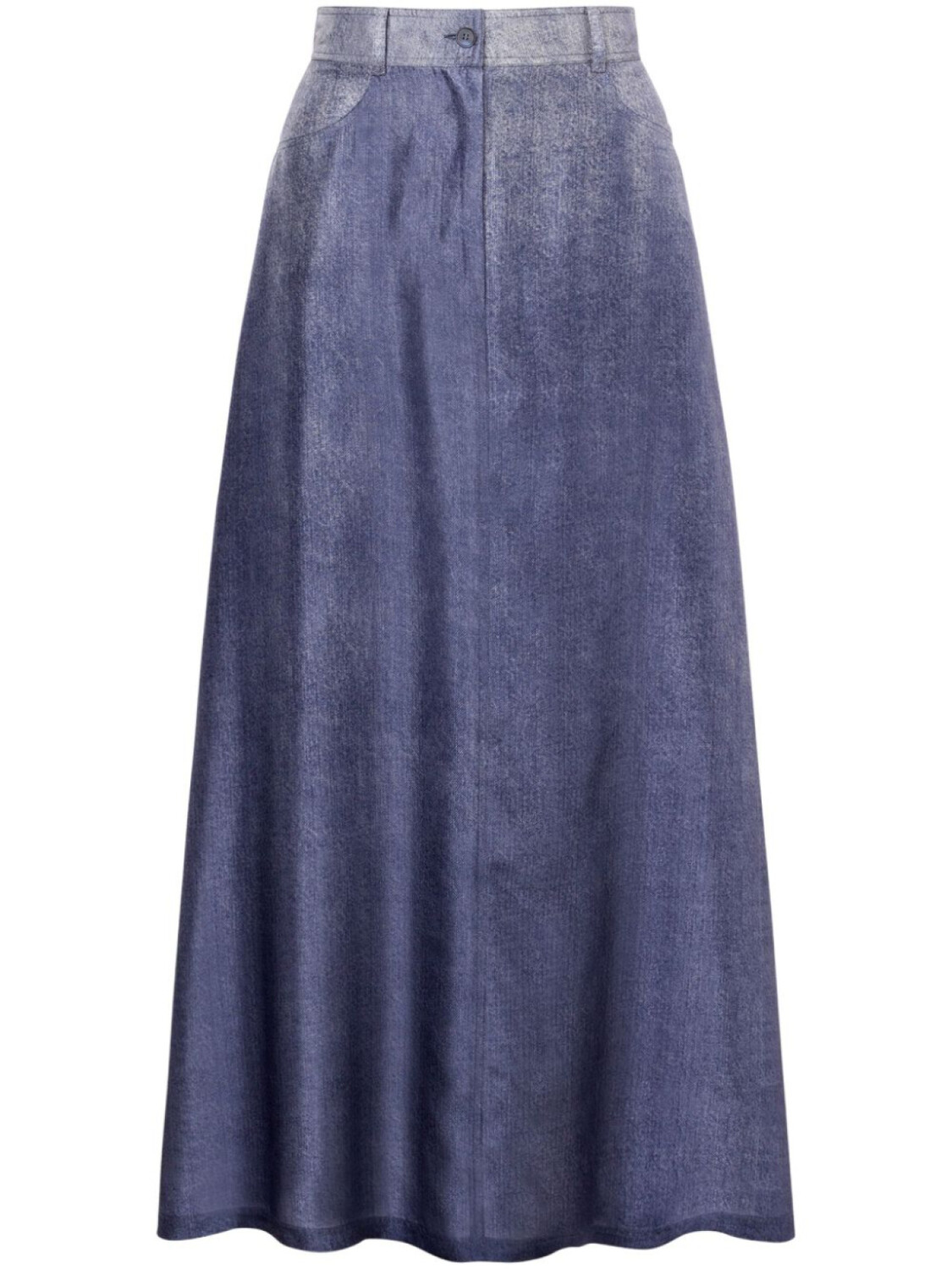 

Alberta Ferretti джинсовая юбка с эффектом потертости, синий