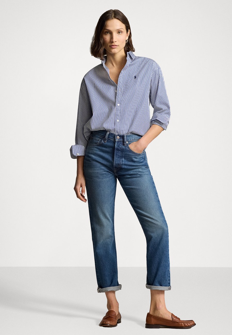 Блуза Polo Ralph Lauren RELAXED FIT STRIPED COTTON SHIRT, Cabana Blue/White/Blue — фото 2