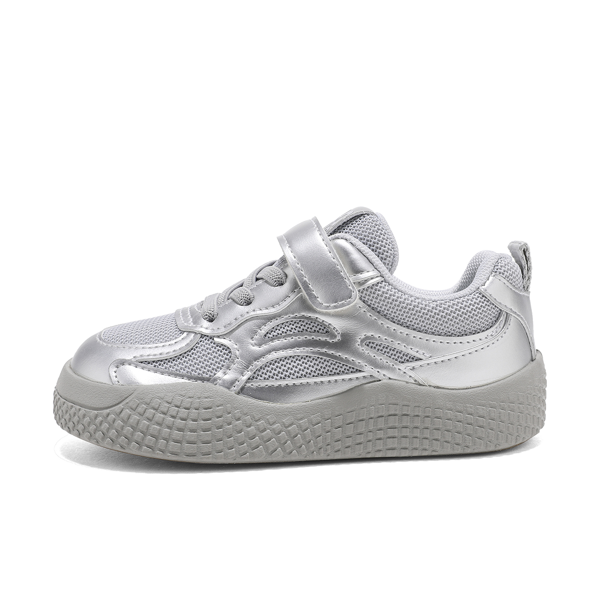 

Износостойкие низкие скейтерские кроссовки для детей Kids' BIG WASP, серебристо-серый