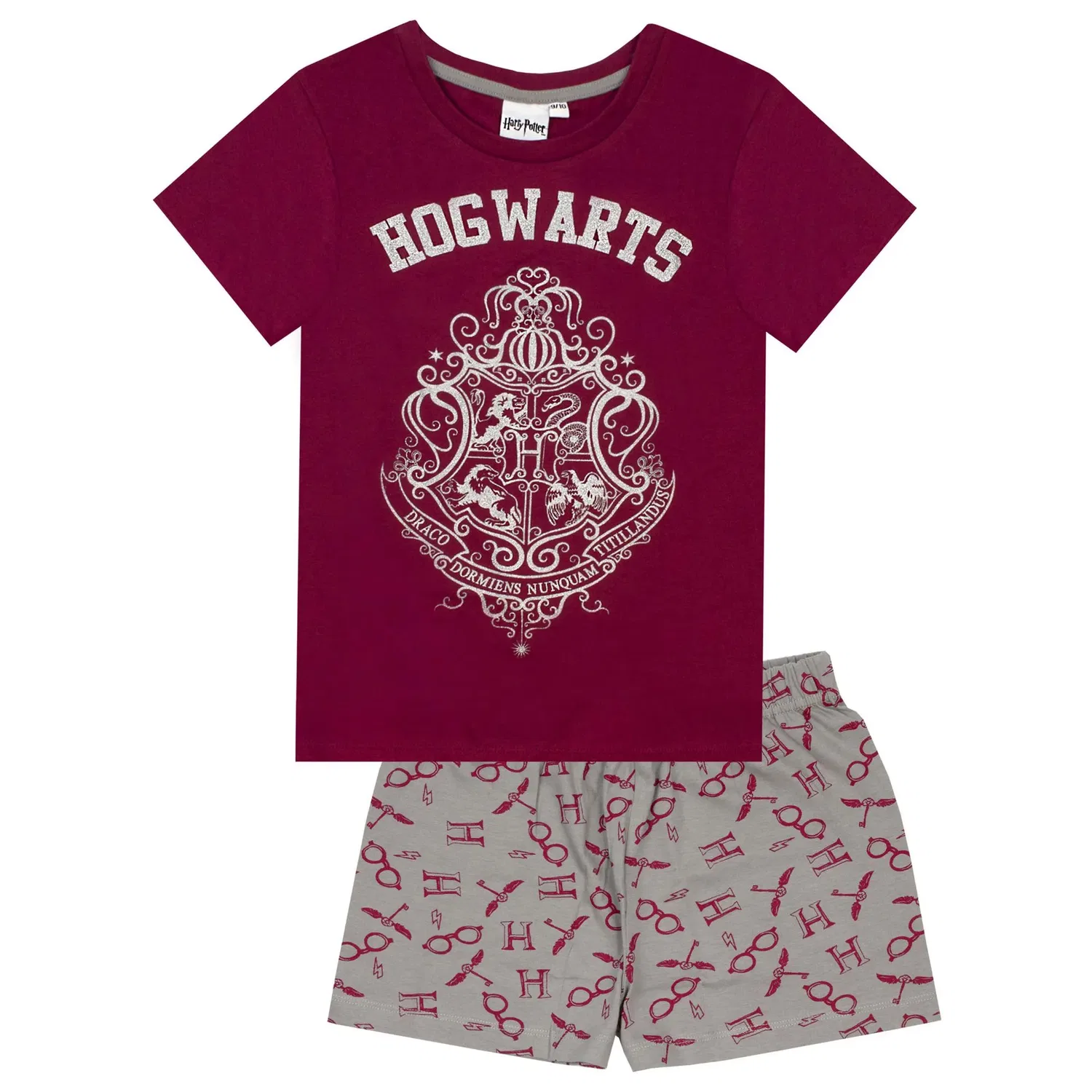 Детская пижама с гербом Хогвартса Harry Potter, фиолетовый — фото 2