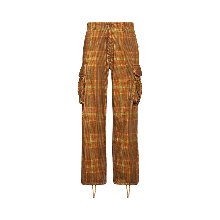 

Брюки карго ERL Corduroy Printed 'Grey Brown', серый
