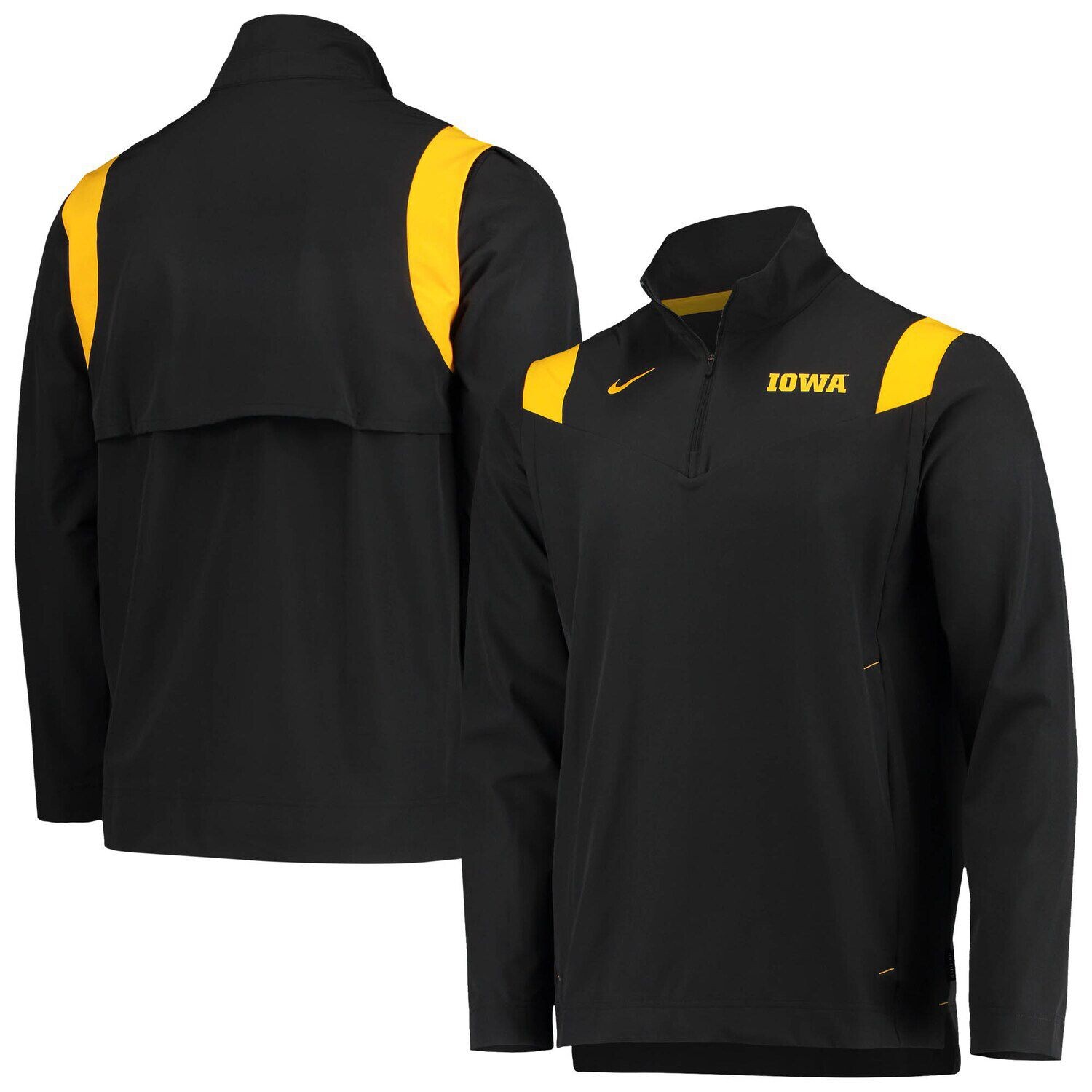 

Мужская черная куртка Iowa Hawkeyes 2021 Team Coach с молнией до четверти Nike, Черный, Мужская черная куртка Iowa Hawkeyes 2021 Team Coach с молнией до четверти Nike