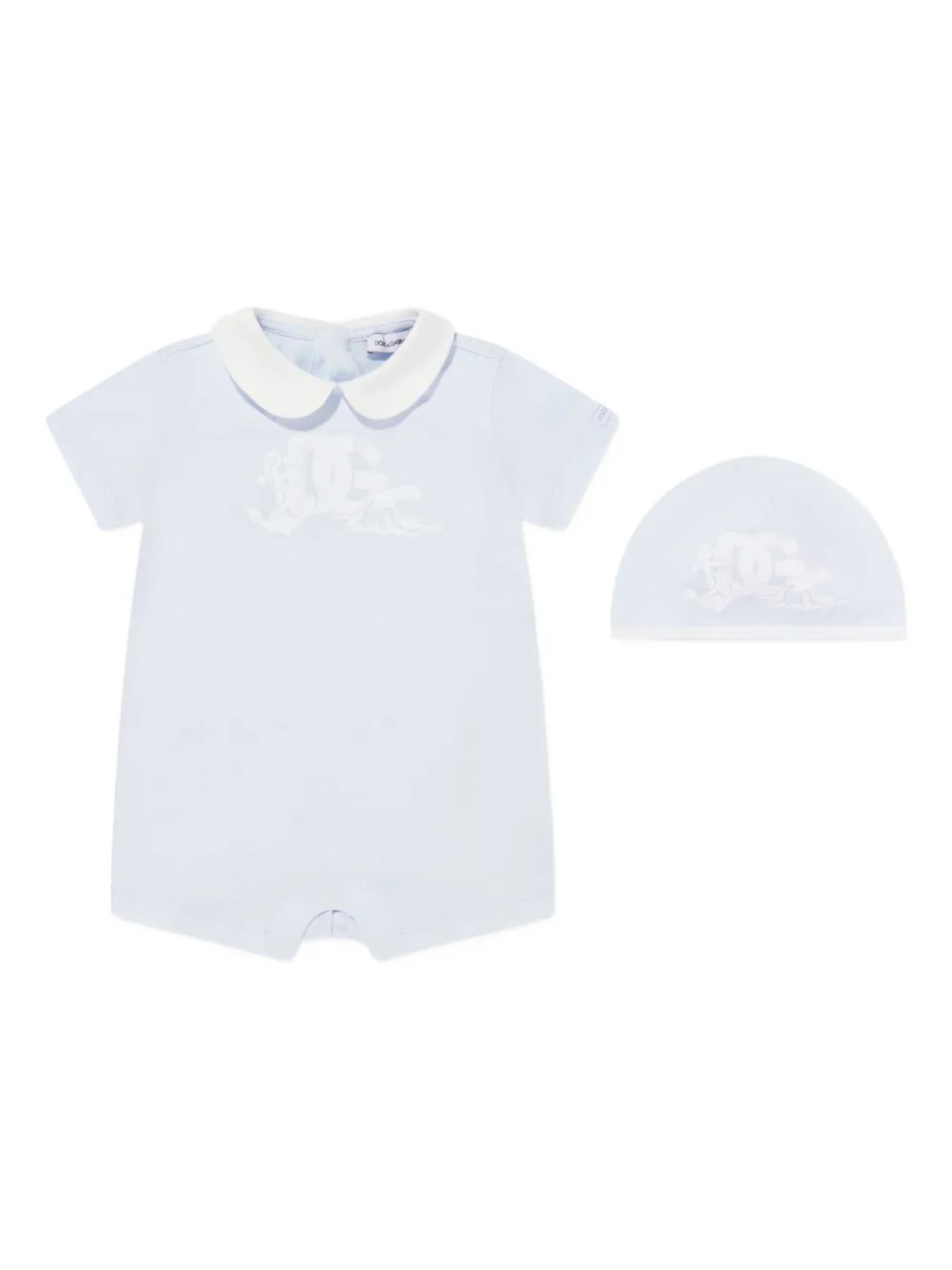 

Детский хлопковый комбинезон Dolce & Gabbana Kids, синий