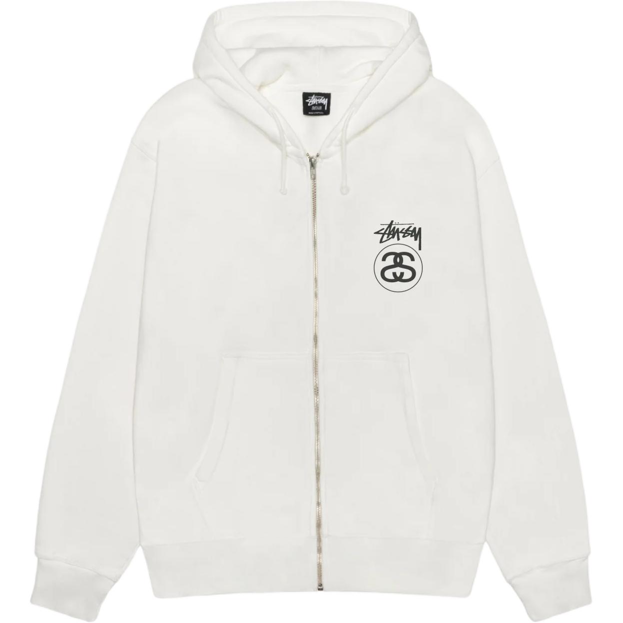 Свитшот с капюшоном Stock Link Zip Hoodie Pigment Dyed унисекс Stussy, синий — фото 4