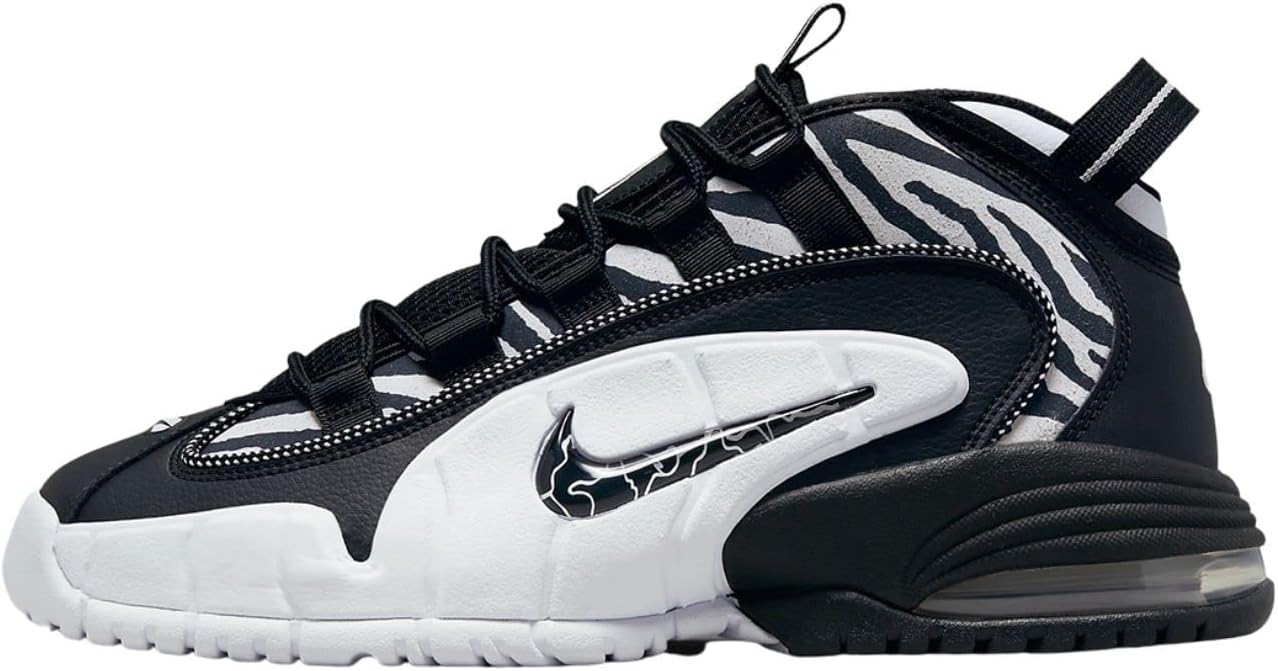 

Кроссовки Nike Air Max Penny: белые, королевские синие, черные