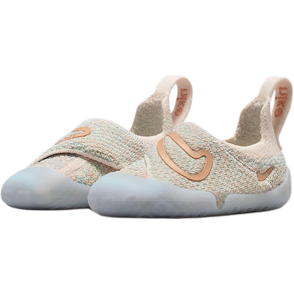 Кроссовки Swoosh 1 устойчивые к истиранию низкие для малышей Nike, розовый — фото 3