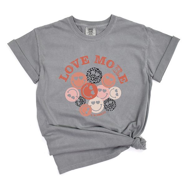 

Футболка SWSmiley love more smiley faces с принтом, женская, окрашенная в готовом виде Simply Sage Market, Grey, Серый, Футболка SWSmiley love more smiley faces с принтом, женская, окрашенная в готовом виде Simply Sage Market, Grey