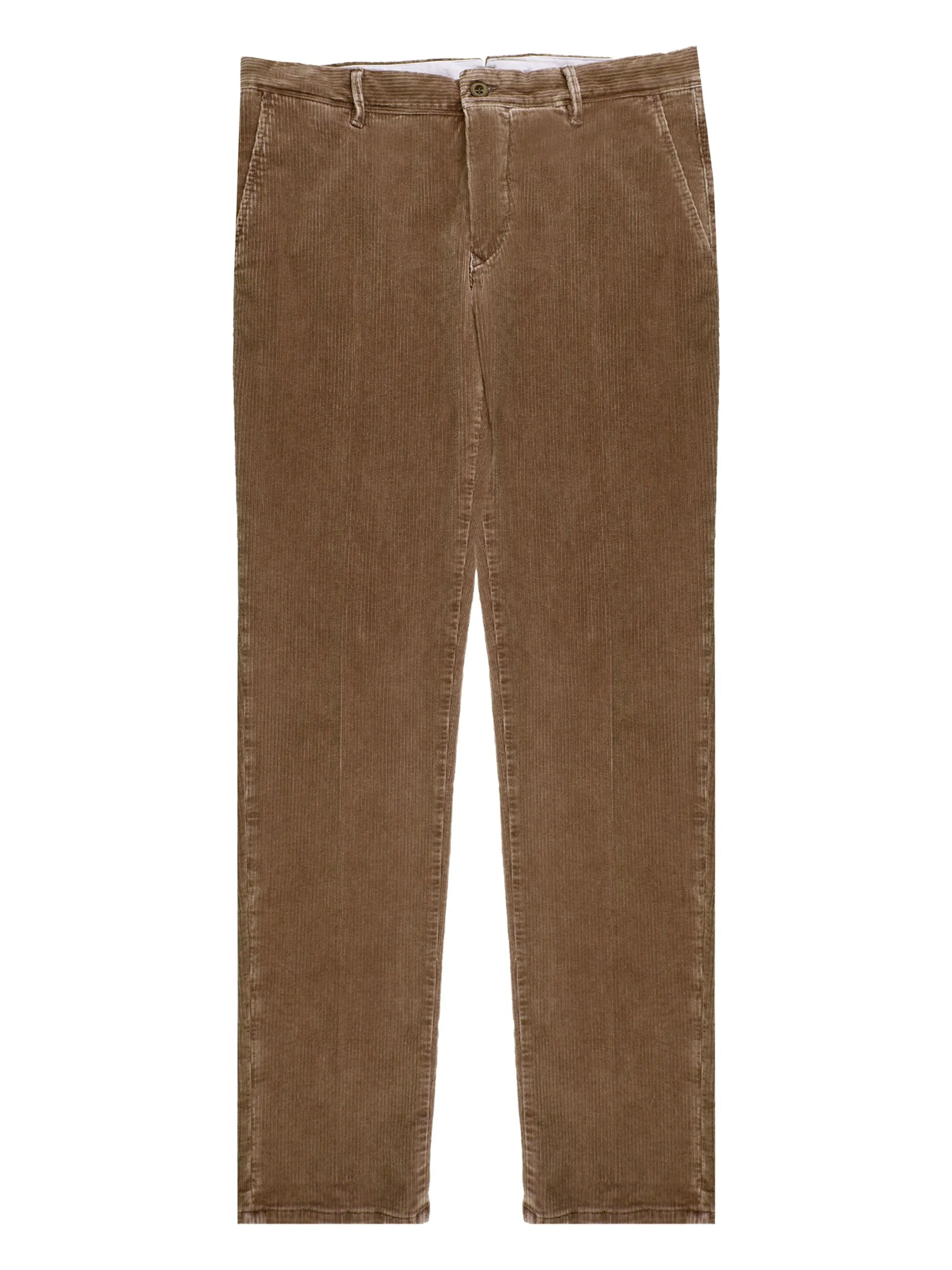 

Вельветовые брюки прямого кроя Slowear, коричневый