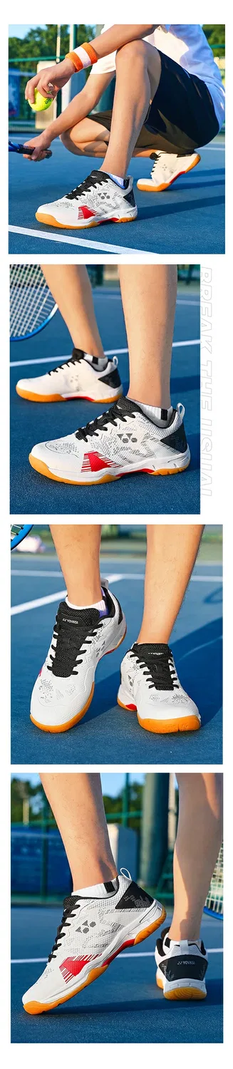 Спортивные кроссовки для тенниса и бадминтона, White/Pink — фото 3