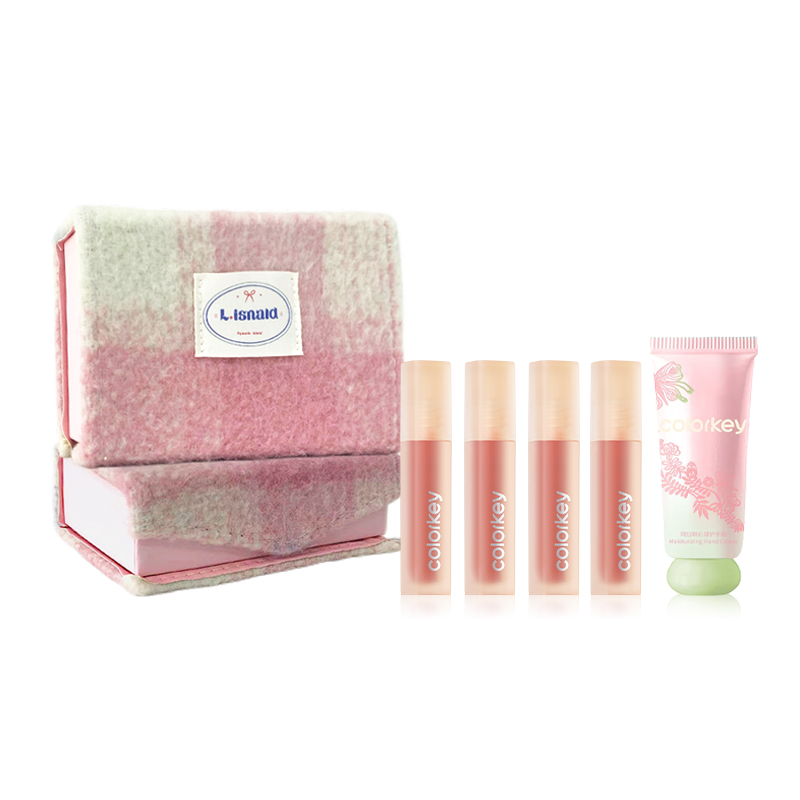 

Colorkey Розово-белый подарочный набор Chanel Inspired Mini Lip Gloss и Lip Clay, матовый шиммер глянцевый