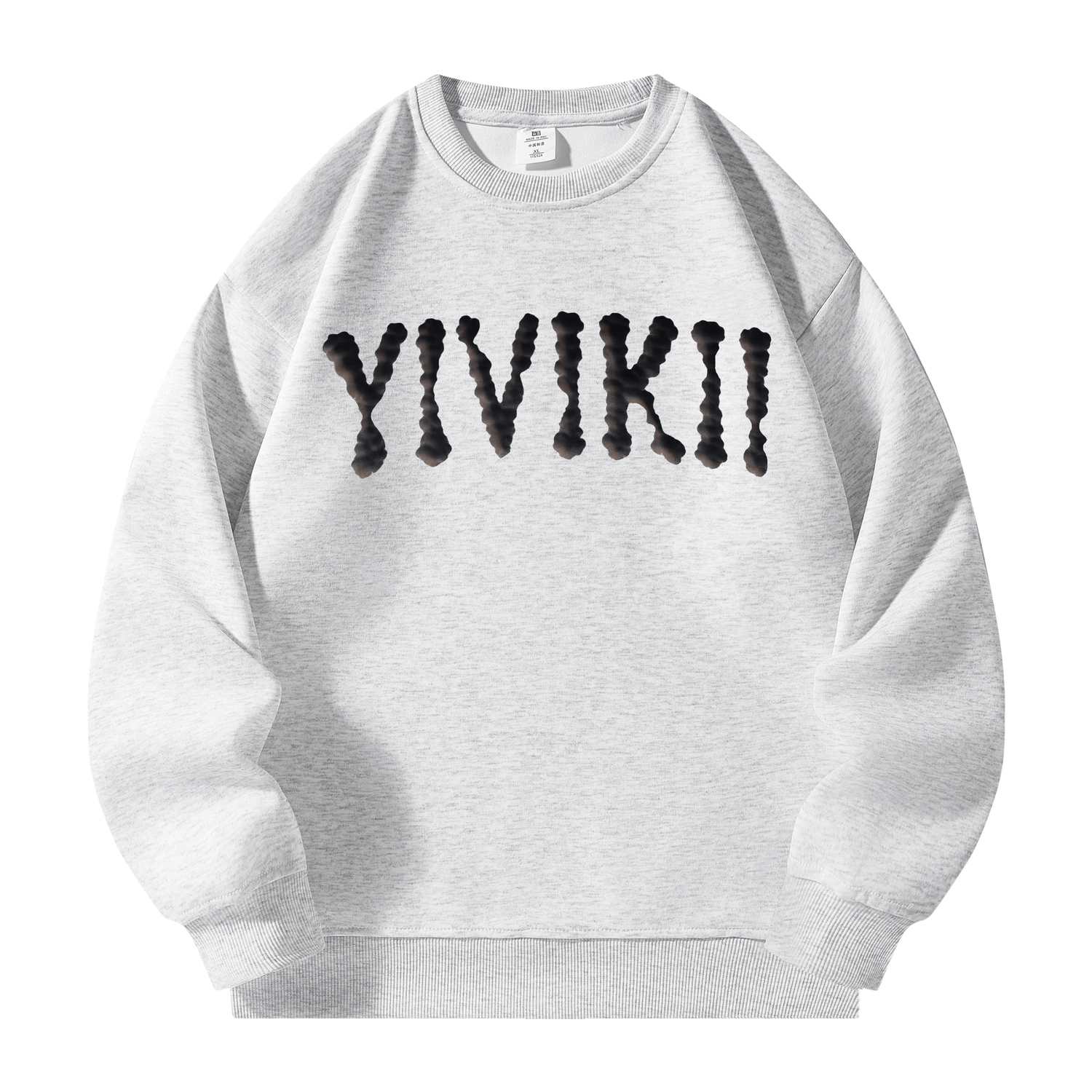 

Свитшот унисекс с круглым вырезом YIVIKII, серый