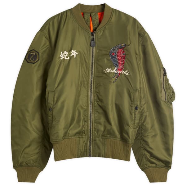 

Летная куртка ma-1 «Год змеи» Maharishi, зеленый