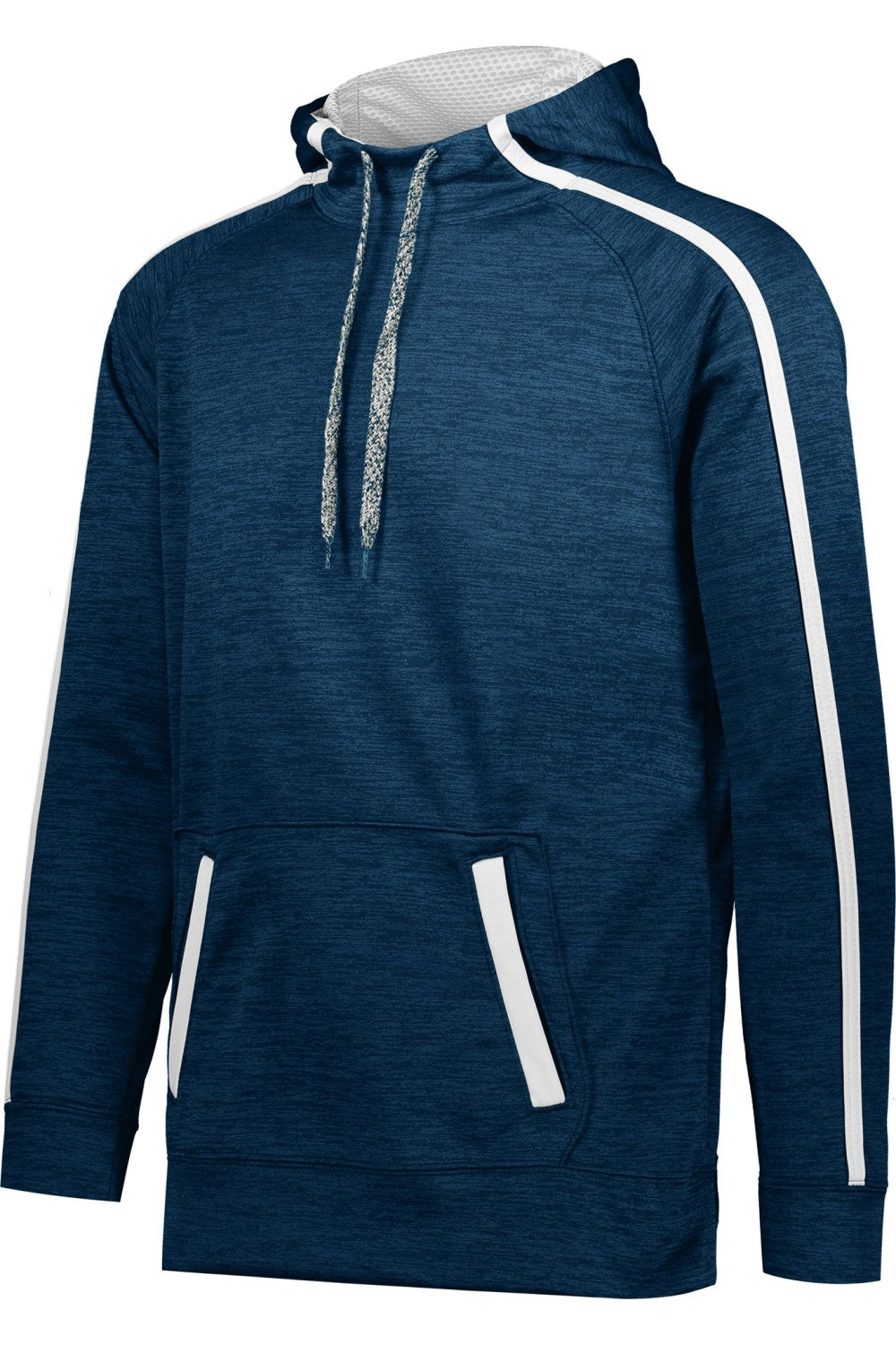 

Толстовка Augusta Sportswear Stoked Tonal Heather с капюшоном, темно-синий/белый