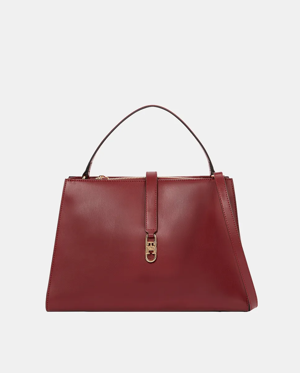 

Бордовая сумка-тоут Tommy Hilfiger