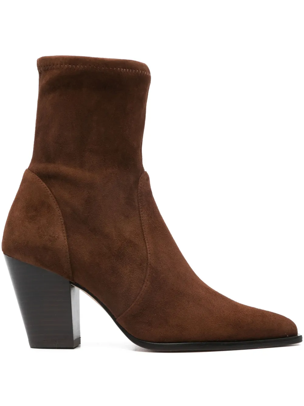 Ботильоны с зауженным носком Stuart Weitzman, коричневый