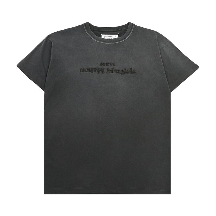 

Футболка Maison Margiela Reverse Logo T-Shirt Washed Black, черный