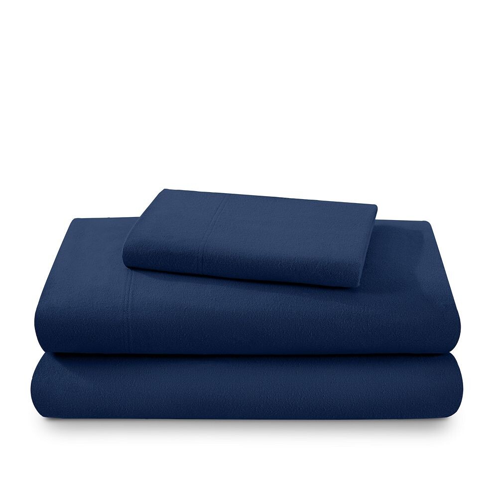 

Комплект простыней из хлопковой фланели Bare Home, цвет Dark Blue