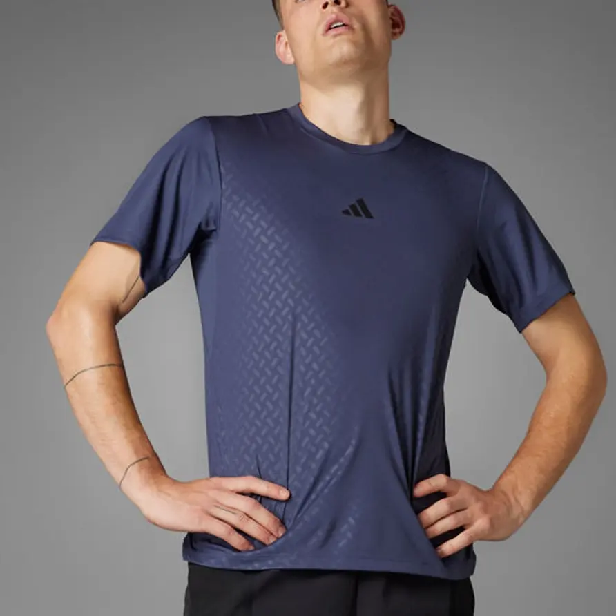 

Футболка мужская темно-синяя/черная Adidas, темно-синий