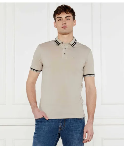 

Футболка поло Regular fit Emporio Armani, бежевый