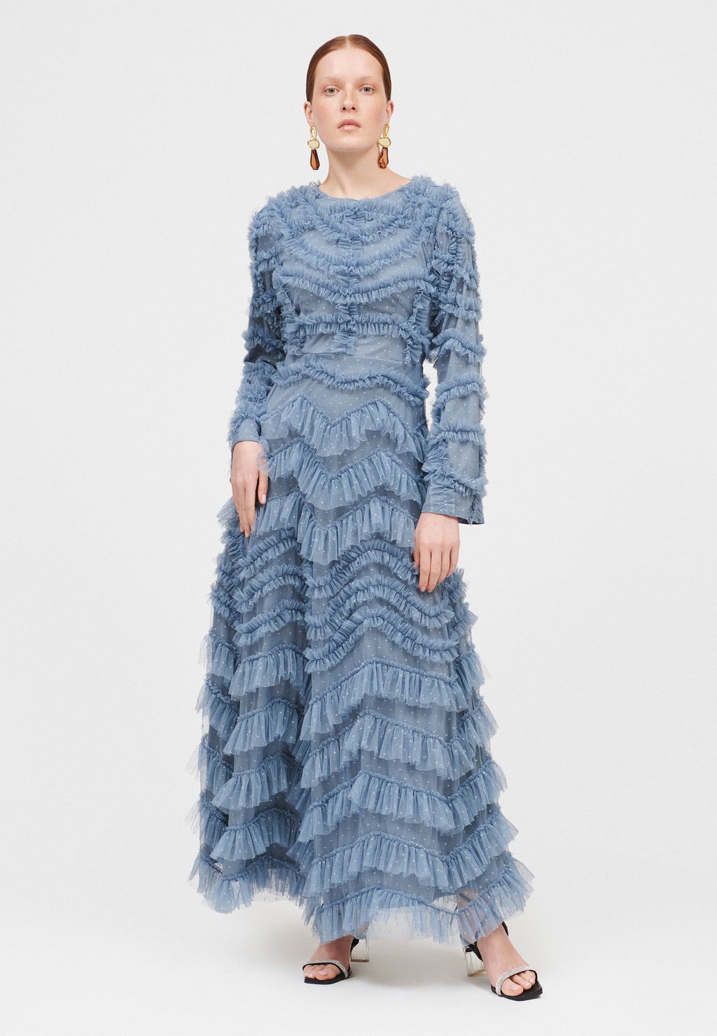 

Платье RUFFLE MODEST Maryisa, синий