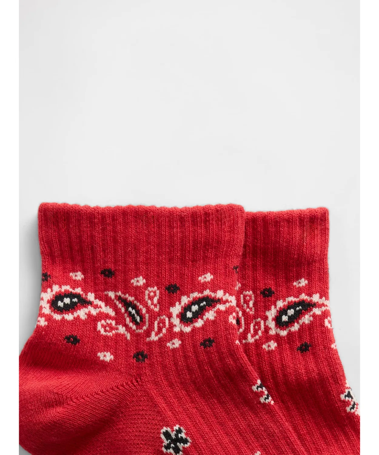 Носки GAP с логотипом, короткие, хлопок/полиэстер, белый — фото 2