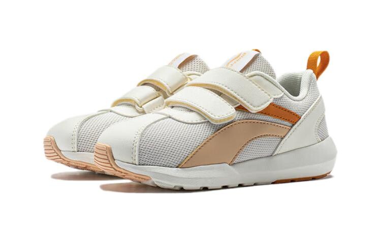 Кроссовки LINING YOUNG Sports Life Collection Kids Lifestyle Shoes PS Low-top Off-white / Light Sand Orange, белый/оранжевый — фото 3