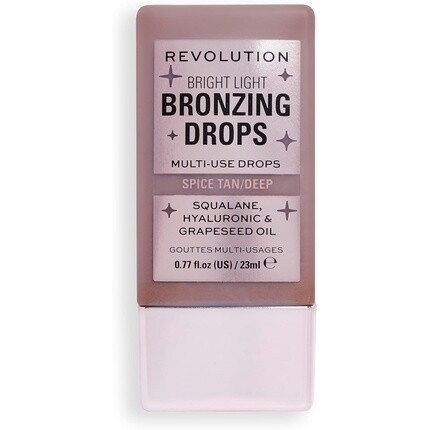 

Капли Bright Light Bronzing Drops с гиалуроновой кислотой Sun-Kissed Finish Deep Bronze Spice 23 мл Makeup Revolution