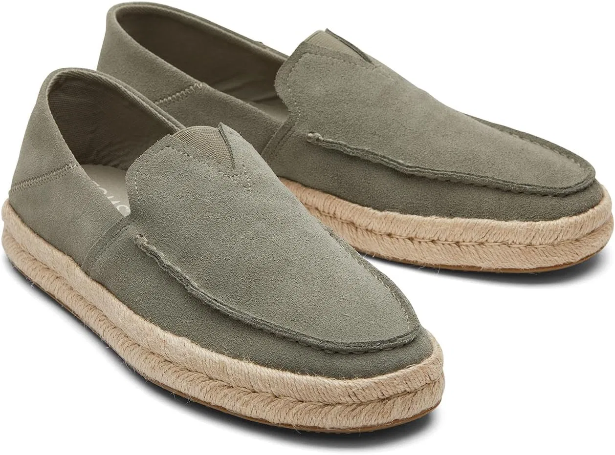 Мужские лоферы TOMS Alonso Rope_vetiver серого цвета — фото 3