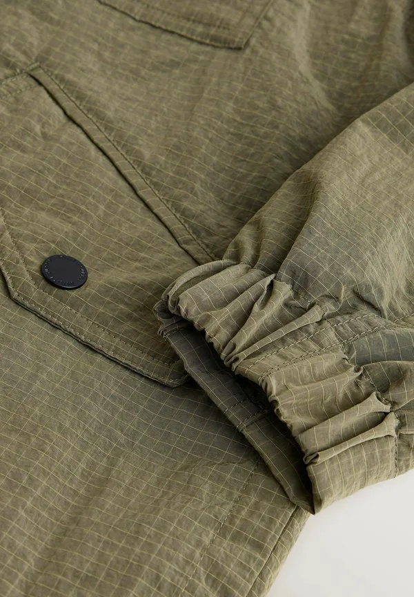 Обычная посадка утилитарный анорак короткое пальто Next, Khaki Green — фото 2