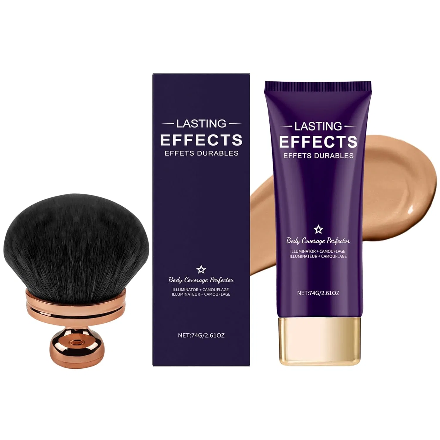 Водостойкий тональный крем-корректор для тела «Natural» Generisch, Natural With Brush