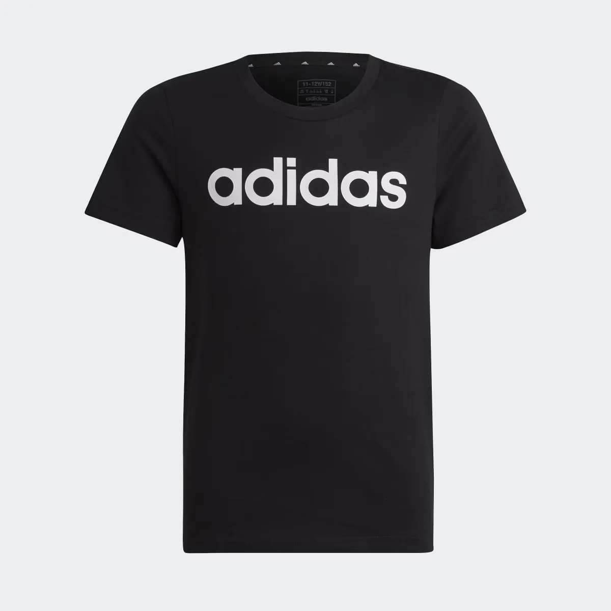 

Детская футболка Adidas с линейным логотипом Essential, чёрный