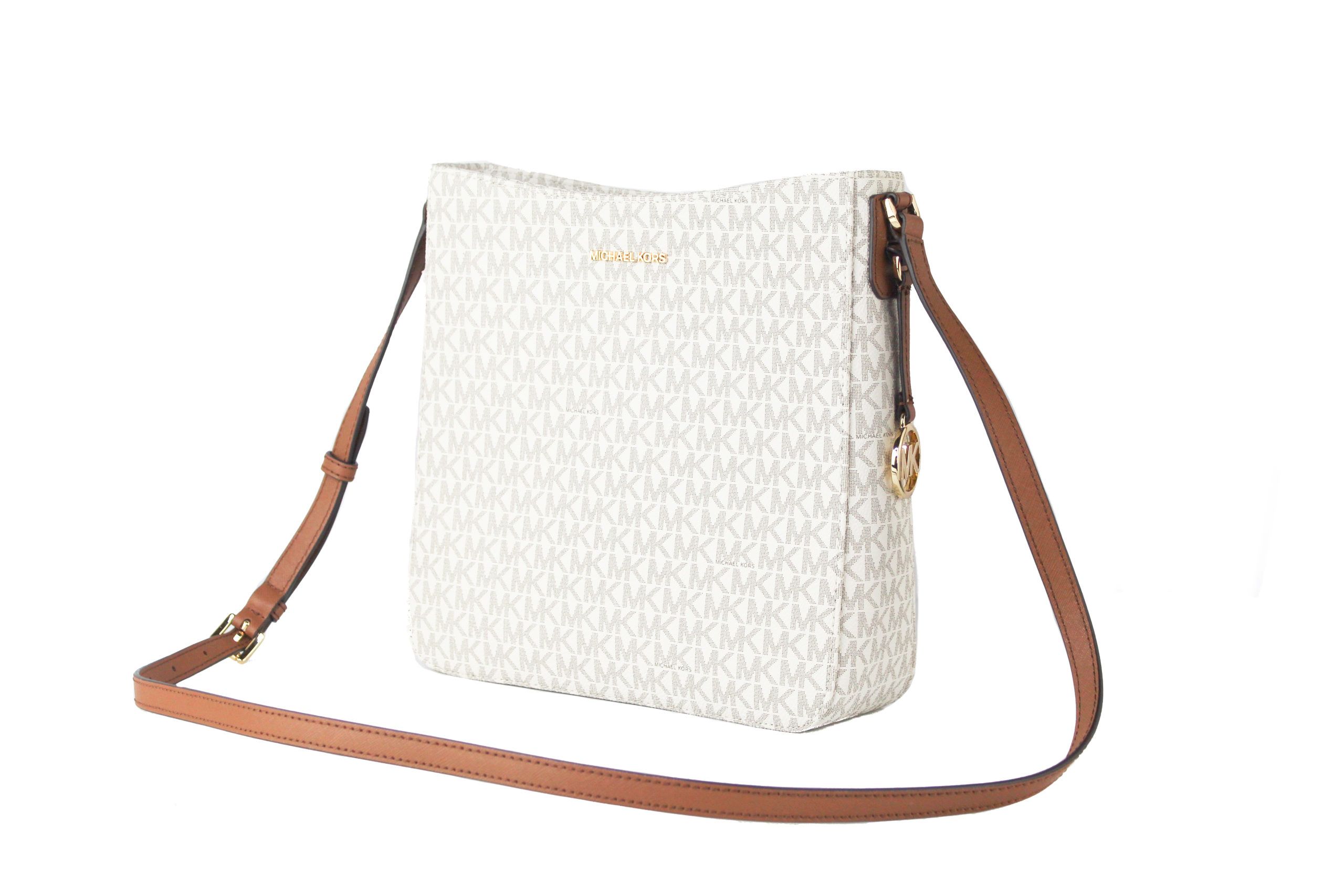 

Сумка-мессенджер Signature Jet Set Large Signature Messenger Crossbody (цвет ванильный/коричневый) Michael Kors