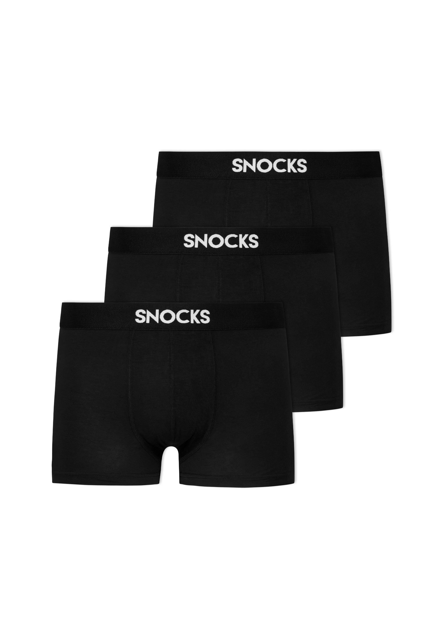 

Боксеры SNOCKS Boxershorts aus Modal 3 Stück, черный